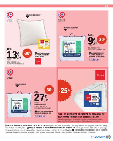 Catalogue E.Leclerc - E.Leclerc - Nos promos du moment valable dès le 13/10 au 24/10 - page 47