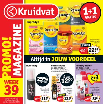 Folder Kruidvat - Kruidvat van 22/09 tot 04/10 - side 1