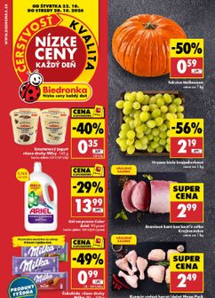 Biedronka leták platný od štvrtka 22.10.