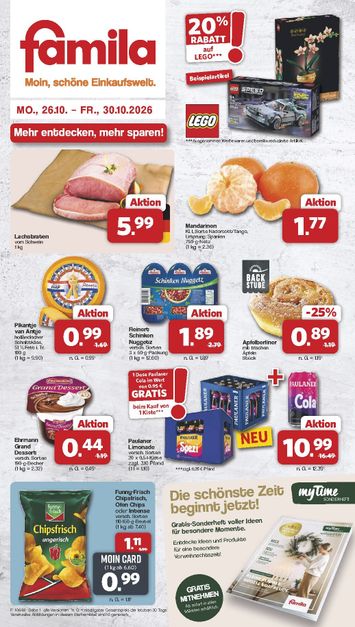 Prospekt Famila Nordwest - Famila Nordwest gültig ab 26.10. bis 30.10. - seite 1