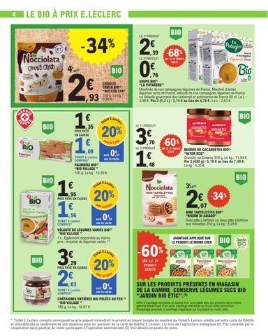 Catalogue E.Leclerc - E.Leclerc - Nos promos du moment valable dès le 13/10 au 24/10 - page 4