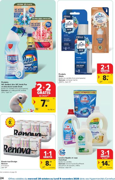 Folder Carrefour - Carrefour Hypermarchés van 28/10 tot 09/11 - side 24