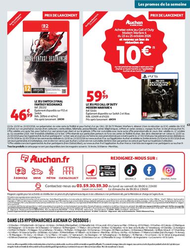 Catalogue Auchan - Auchan valable dès le 20/10 au 25/10 - page 63