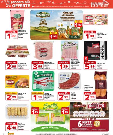 Volantino Iperal - Iperal - Ancora più offerte valido dal 28/10 al 10/11 - pagina 4