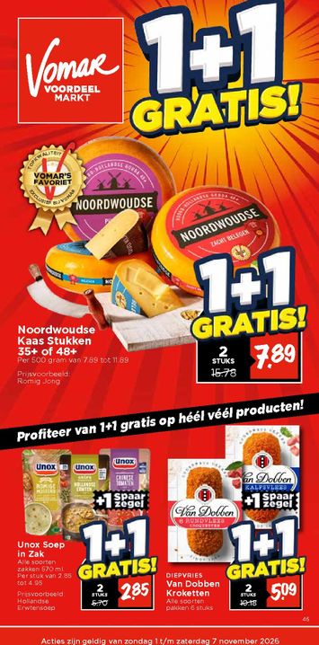 Folder Vomar - Vomar van 01-11 tot 07-11 - side 1