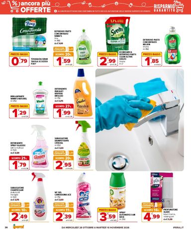 Volantino Iperal - Iperal - Ancora più offerte valido dal 28/10 al 10/11 - pagina 26