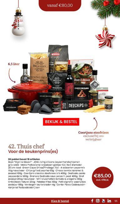 Folder Makro - Makro - Kerstpaketten catalogus van 20-10 tot 31-12 - side 55