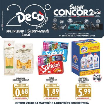Volantino Decò - Decò - Supermercati/Maxistore/Local valido dal 13/10 al 22/10 - pagina 1