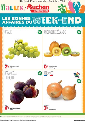 Catalogue Auchan - Auchan - Bons plans du week end - Supermarché valable dès le 15/10 au 18/10 - page 1