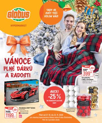 Leták Globus - Globus - Vánoce plné dárků a radosti od 27.10. do 23.11. - strana 1