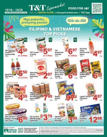 Flyer T&T - T&T - Filipino & Vietnamese valid since 10-16 until 10-29 - page 1