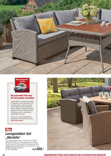 Prospekt toom - Toom - Gartenmöbel & Solar-Leuchten gültig ab 01.03. bis 31.12. - seite 40