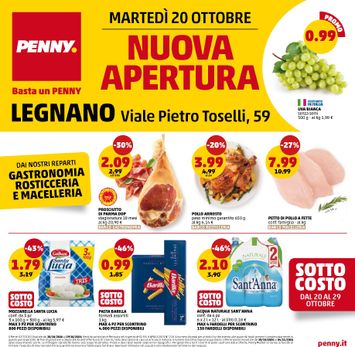 Volantino PENNY - PENNY - Nuova apertura Legnano valido dal 20/10 al 29/10 - pagina 1