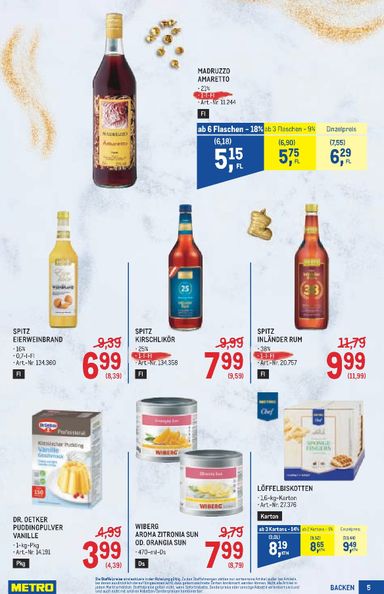 METRO-Flugblatt - Metro - Backen Spezial gültig ab 15.10. bis 25.11. - seite 5