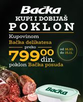 Univerexport - Poklon uz kupovinu Bačka delikatesa važi od petka 16.10.2026