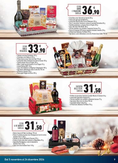 Volantino Spazio Conad - Spazio Conad - Ceste & vini valido dal 05/11 al 24/12 - pagina 9