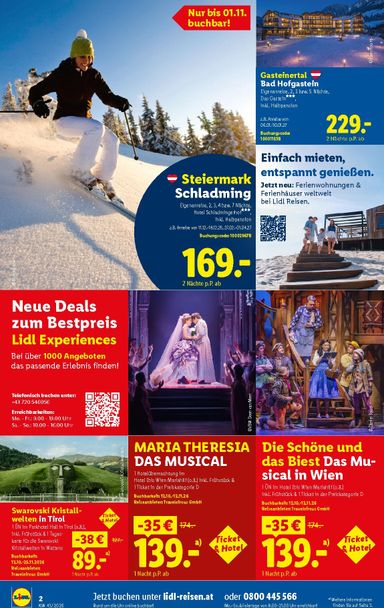 Lidl-Flugblatt - Lidl - Reisen gültig ab 19.10. bis 13.11. - seite 2