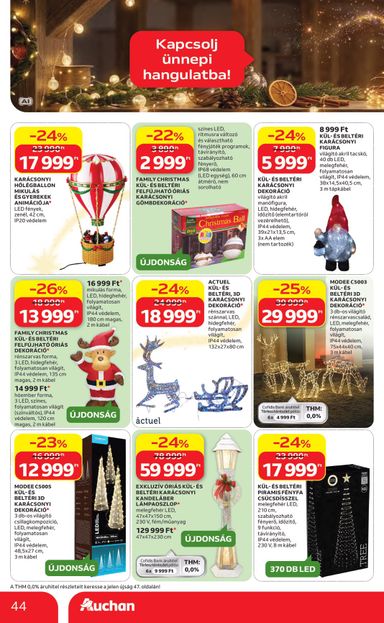 Akciós újság Auchan - Auchan Hipermarket érvényes 10.22.-tól 11.25.-ig - 44 oldal