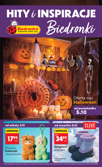 Gazetka Biedronka - Biedronka - Hity i inspiracje od 03.10. do 17.10. - strona 1