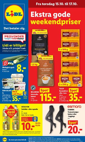 Brochurer Lidl - Lidl - Weekendtilbud gyldig fra 15.10. til 17.10. - side 1