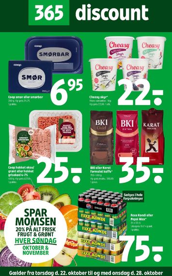Brochurer Coop 365 - Coop 365 gyldig fra 22.10. til 28.10. - side 1