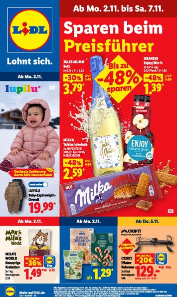 Prospekt Lidl - Lidl gültig ab 02.11. bis 07.11. - seite 1