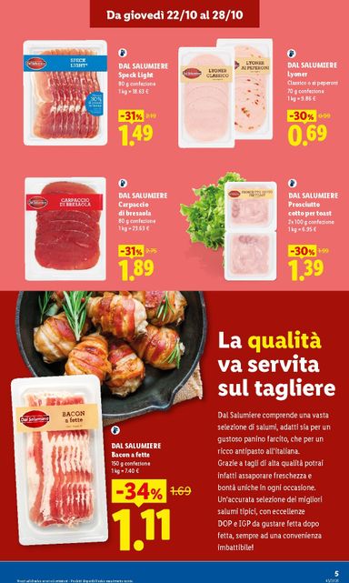 Volantino Lidl - Lidl - Nuova apertura Arezzo valido dal 22/10 al 28/10 - pagina 5