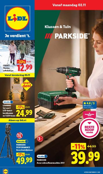 Folder Lidl - Lidl - Non Food van 02-11 tot 08-11 - side 1