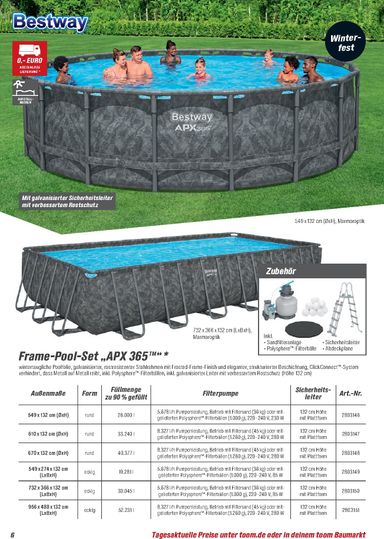 Prospekt toom - Toom - Pool, Sauna & Klima gültig ab 01.03. bis 31.12. - seite 6