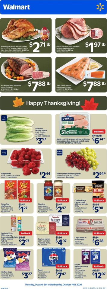 Flyer Walmart - Walmart valid since 10-08 until 10-14 - page 1
