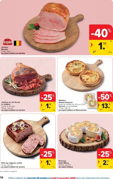 Folder Carrefour - Carrefour Hypermarchés van 28/10 tot 09/11 - side 14