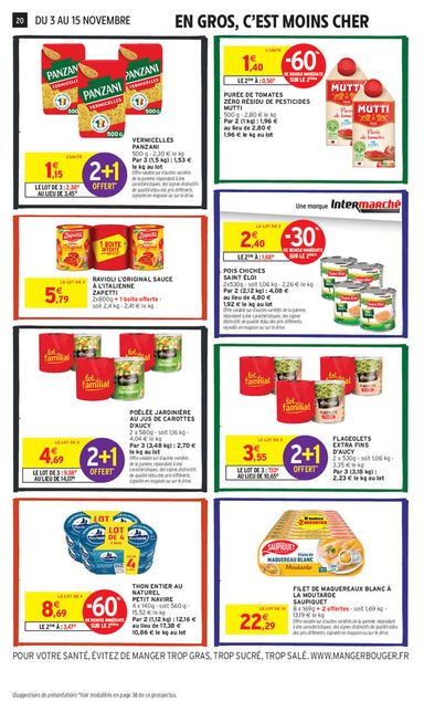 Catalogue Intermarché - Intermarché valable dès le 03/11 au 15/11 - page 20