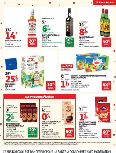 Catalogue Auchan - Auchan - 25 jours 2 hypers - Hypermarché valable dès le 03/11 au 08/11 - page 53