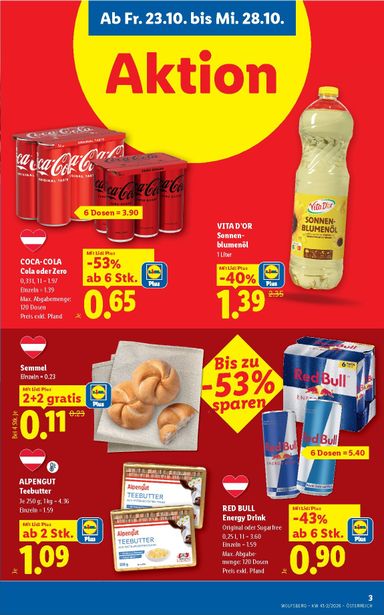 Lidl-Flugblatt - Lidl - Wolfsberg gültig ab 23.10. bis 28.10. - seite 3