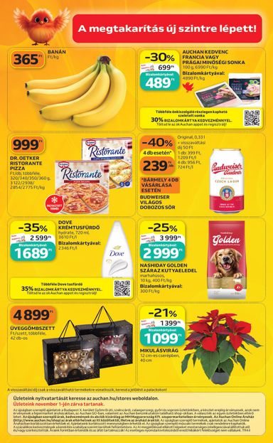 Akciós újság Auchan - Auchan szupermarket érvényes 10.29.-tól 11.04.-ig - 12 oldal