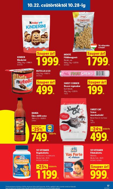 Akciós újság Lidl - Lidl érvényes 10.22.-tól 10.28.-ig - 17 oldal