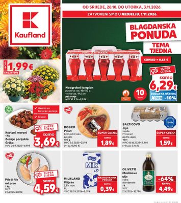 Katalog Kaufland - Kaufland vrijedi od 28.10. do 03.11. - stranica 1