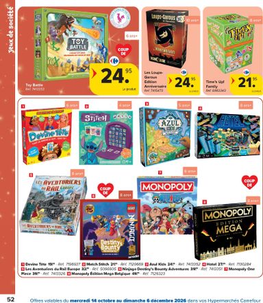 Folder Carrefour - Carrefour - Catalogue Jouets van 14/10 tot 06/12 - side 52