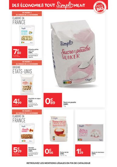 Catalogue Carrefour Market - Carrefour Market - Premier Prix Simpl valable dès le 03/11 au 22/11 - page 7