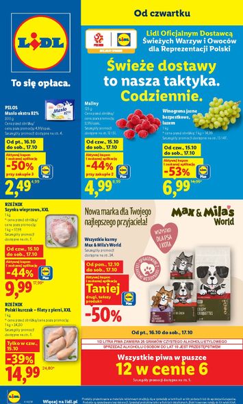 Leták Lidl Polsko - Lidl Polsko od 15.10. do 17.10. - strana 1