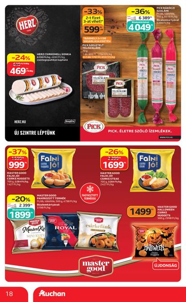 Akciós újság Auchan - Auchan Hipermarket érvényes 10.22.-tól 10.28.-ig - 18 oldal