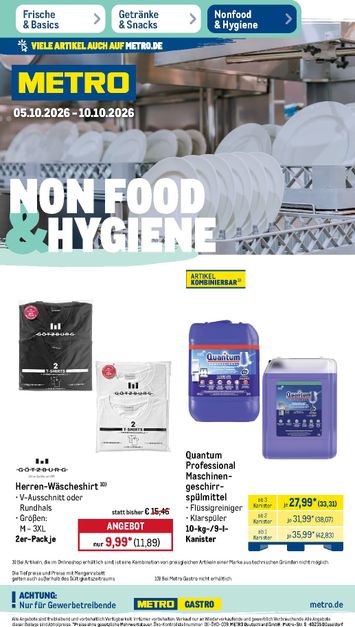 Prospekt METRO - Metro - NonFood gültig ab 05.10. bis 10.10. - seite 1