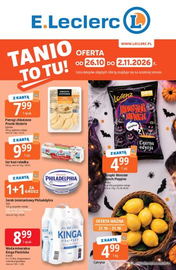 Gazetka E.Leclerc - E.Leclerc - Tanio to tu! od 26.10. do 02.11. - strona 1