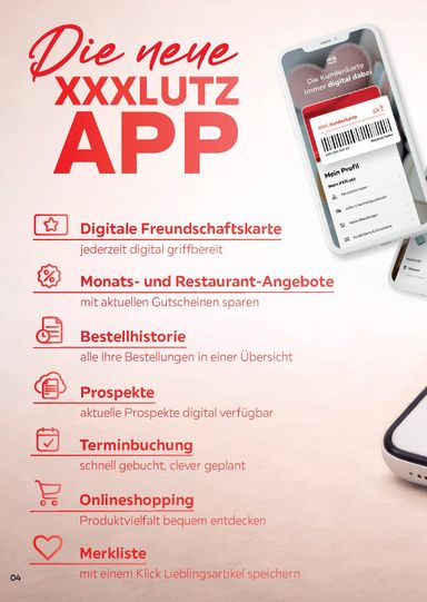 Prospekt XXXLutz - XXXlutz - Freundschaftskartenjournal gültig ab 01.08. bis 31.01. - seite 4