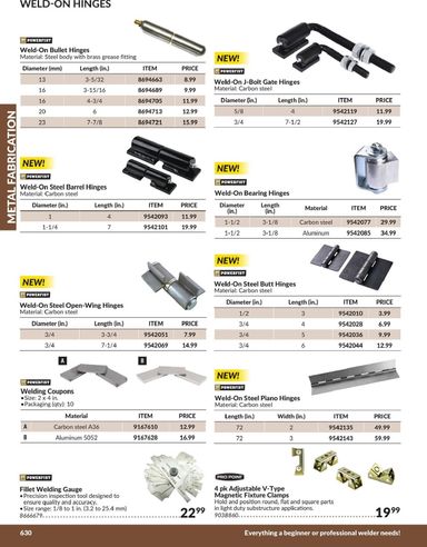 Flyer Princess Auto - Princess Auto - Metal Fabrication valid since 04-21 until 12-31 - page 19