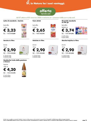 Volantino NaturaSì - NaturaSì valido dal 07/10 al 03/11 - pagina 12