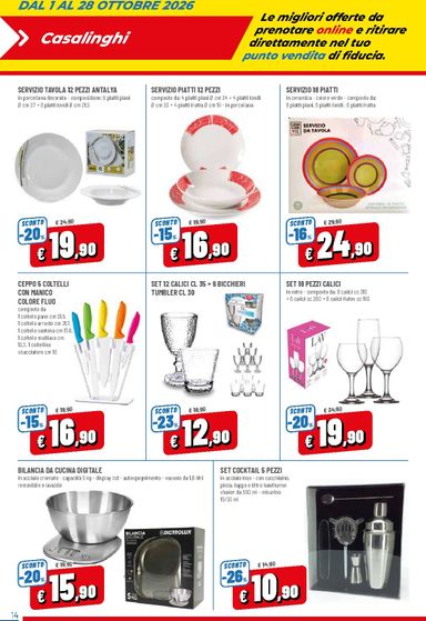 Volantino Famila - Famila - Prenota & Risparmia Solo Online valido dal 01/10 al 28/10 - pagina 14