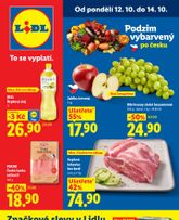 Lidl leták od pondělí 12.10.