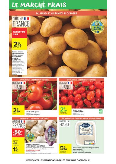Catalogue Carrefour Market - Carrefour Market valable dès le 27/10 au 08/11 - page 18