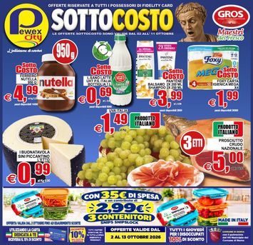 Volantino Pewex - Pewex - City valido dal 02/10 al 13/10 - pagina 1